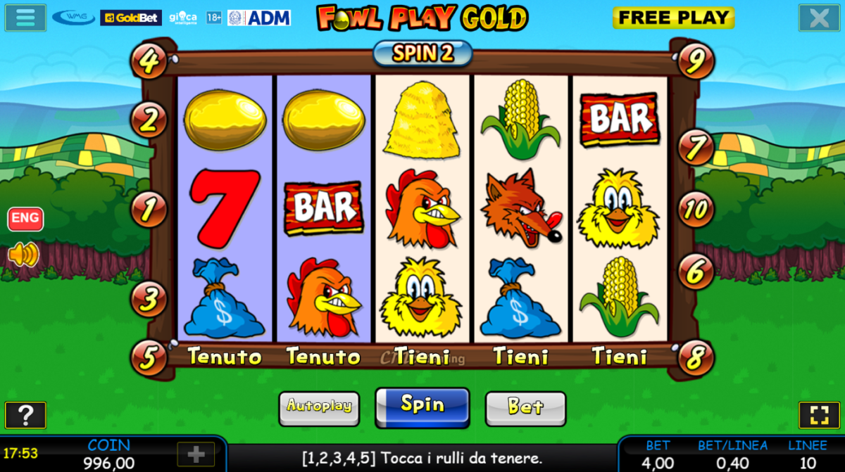 La slot Fowl Play Gold