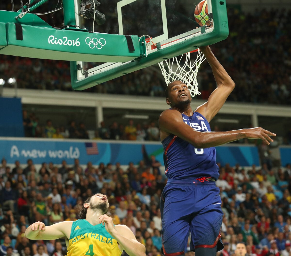 Kevin Durant durante USA-Australia, Basket Olimpiadi 2016