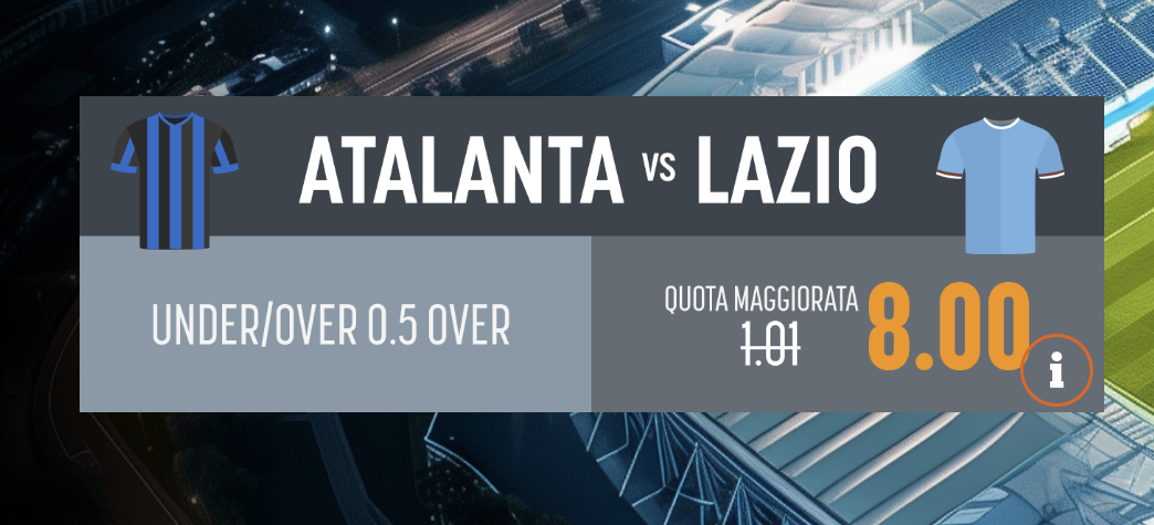 Quota Maggiorata Atalanta-Lazio